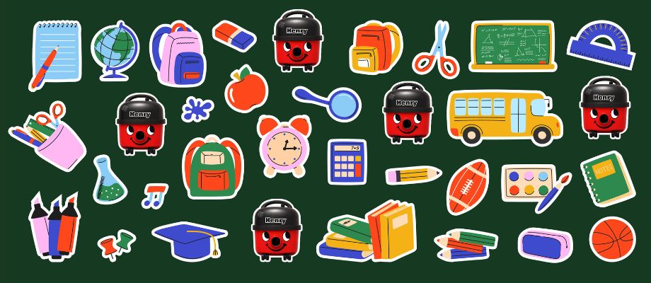 Back 2 School henry sticker chalk board feature image